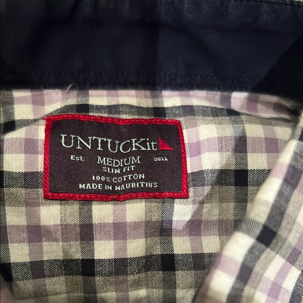 UNTUCKit check shirt Medium